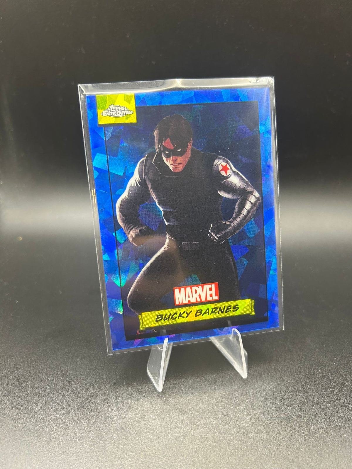 2024 Topps Chrome Marvel Bucky Barnes Sapphire Base
