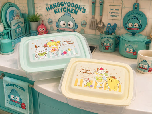 Pochacco x PomPomPurin 2pc Tupperware Japanese Sanrio Containers