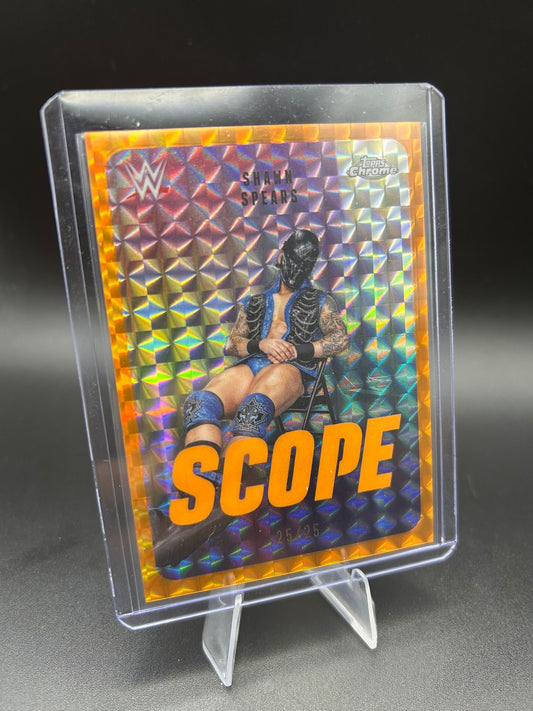 2026 WWE Topps Chrome Shawn Spears 25/25 Orange Scope Geometric