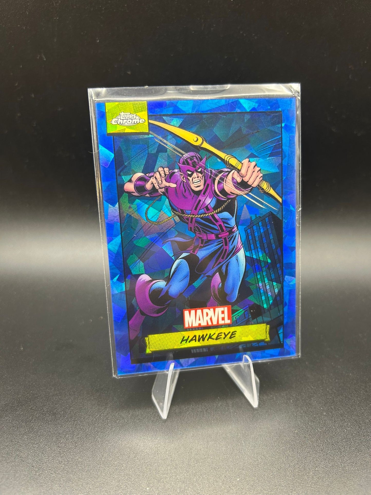 2024 Topps Chrome Marvel Hawkeye Sapphire Base