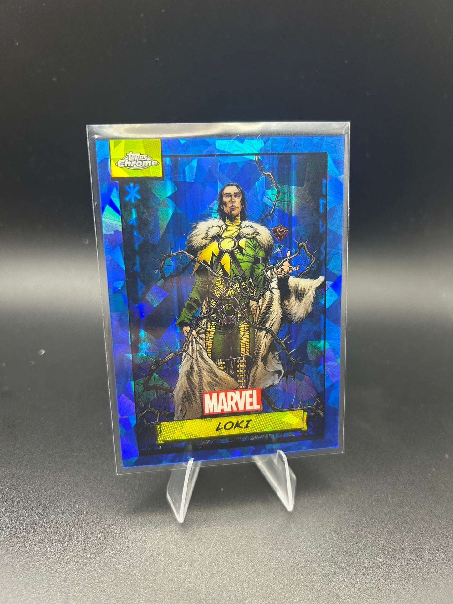 2024 Topps Chrome Marvel Loki Sapphire Base