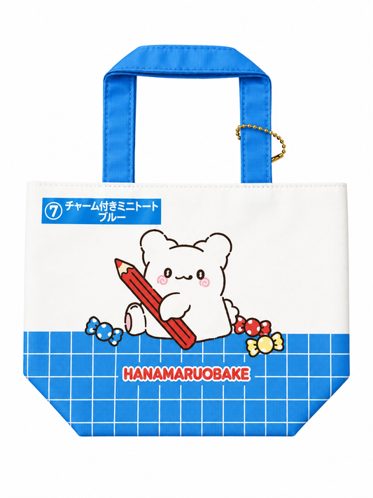 Hanamaruobake Blue Mini Tote Bag Japanese Sanrio