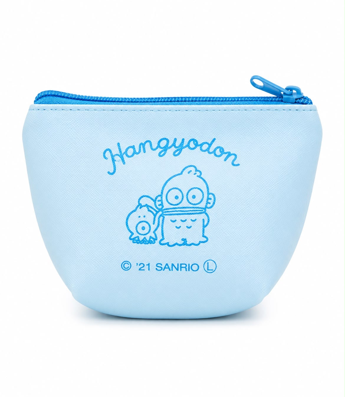Hangyodon Face Blue Leatherette Coin Purse Japanese Sanrio