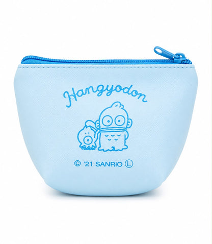 Hangyodon Face Blue Leatherette Coin Purse Japanese Sanrio