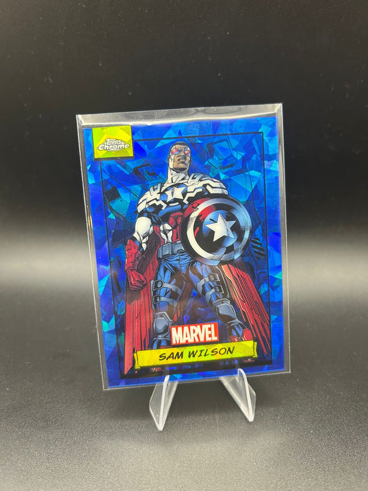 2024 Topps Chrome Marvel Sam Wilson Sapphire Base