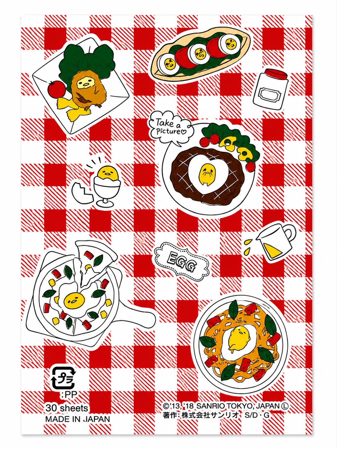 Gudetama Mini Notepad Japanese Sanrio