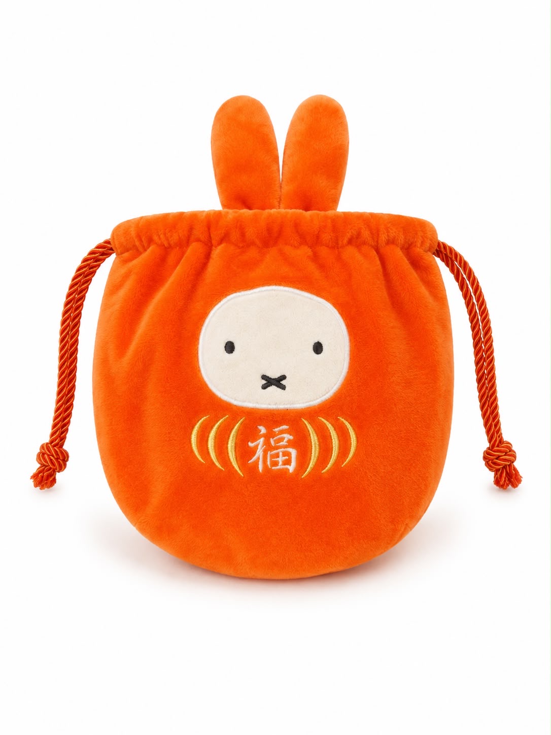 Miffy Red Fortune Japanese Mini Plush Drawstring Bag