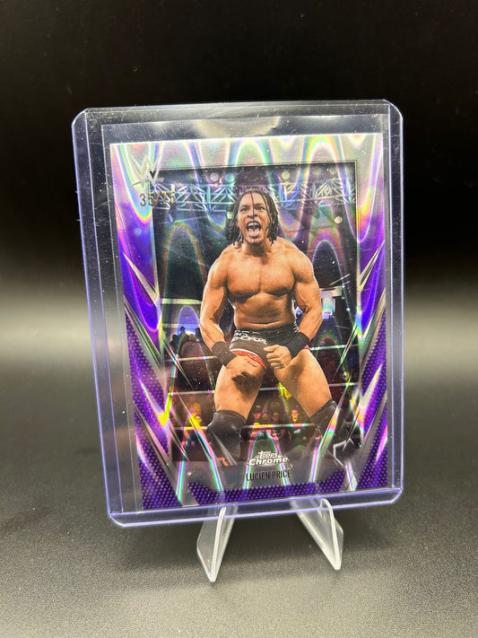 2026 WWE Topps Chrome Lucien Price /75 Purple Wave
