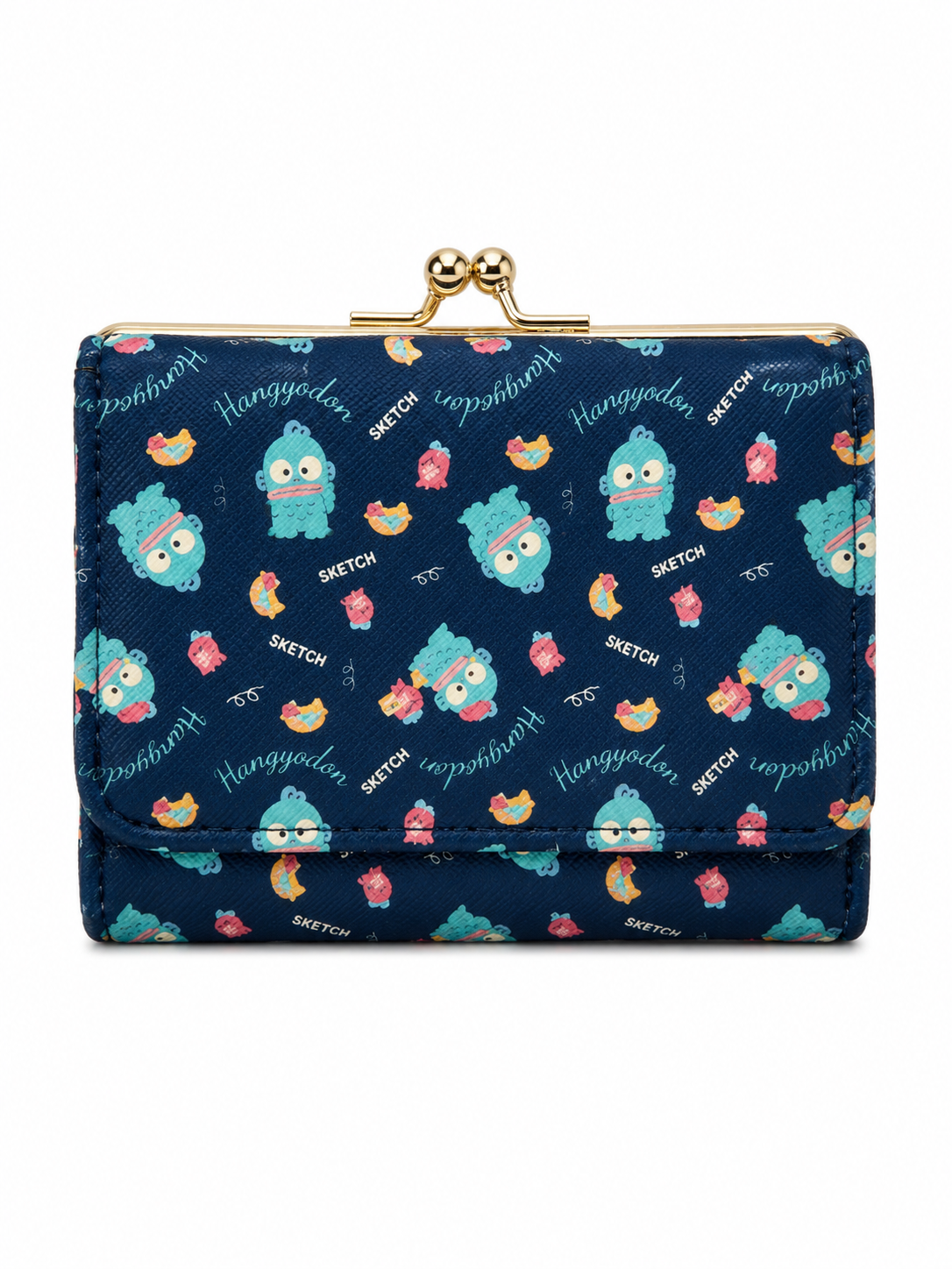 Hangyodon Lads Navy Japanese Sanrio Clutch Coin Purse