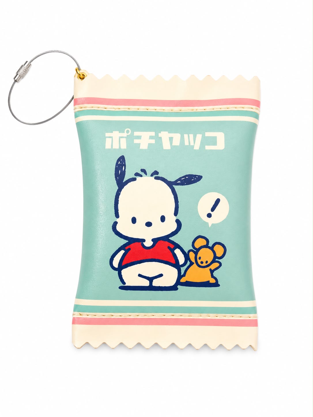Pochacco Mint Leatherette Zip Coin Pouch Japanese Sanrio