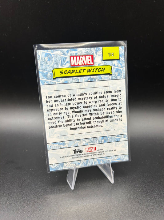2024 Topps Chrome Marvel Scarlet Witch Sapphire Base