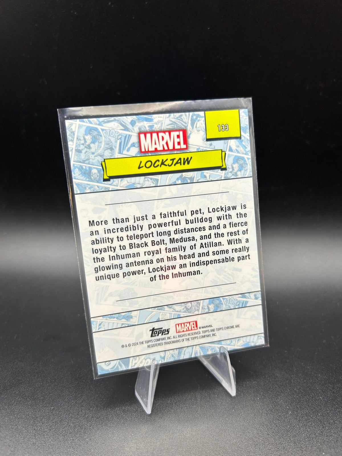 2024 Topps Chrome Marvel Lockjaw Sapphire Base