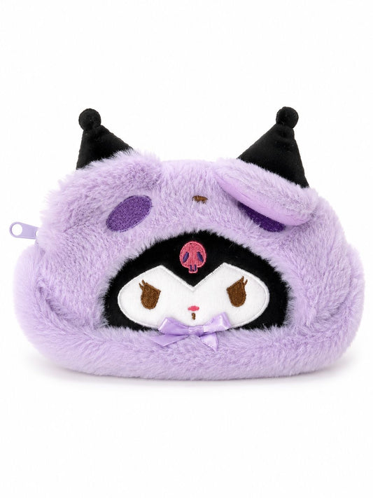 Kuromi Fluffy Sanrio Storage Pouch
