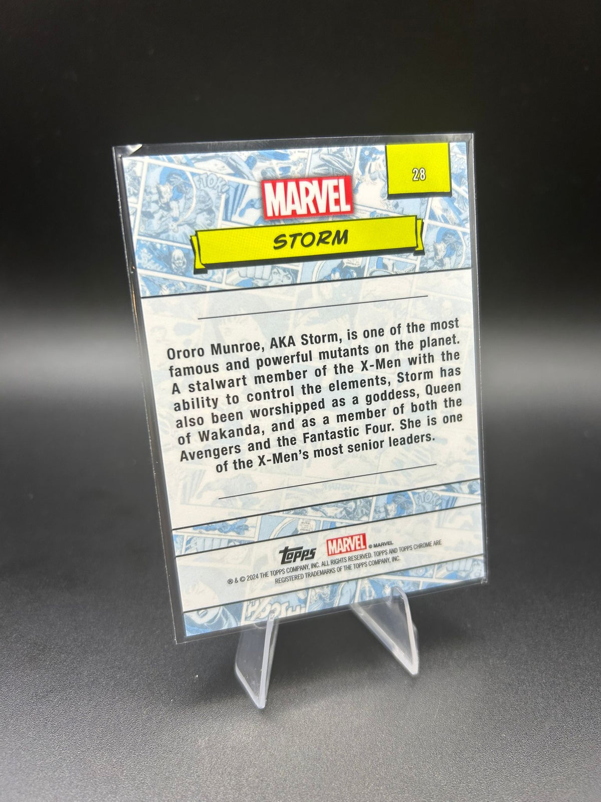 2024 Topps Chrome Marvel Storm Sapphire Base