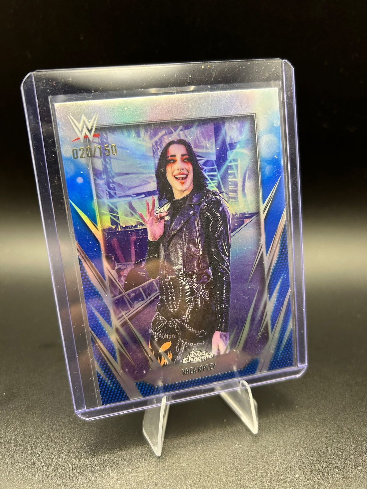 2026 WWE Topps Chrome Rhea Ripley /150 Blue