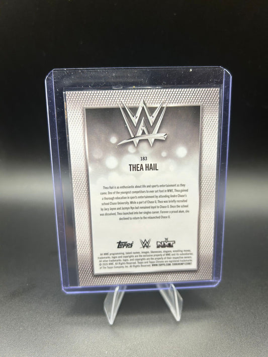 2026 WWE Topps Chrome Logofractor Thea Hail /50 Gold