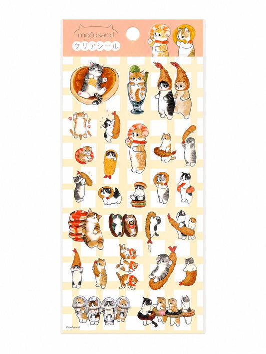 Mofusand Tempura Cats Sticker Sheet