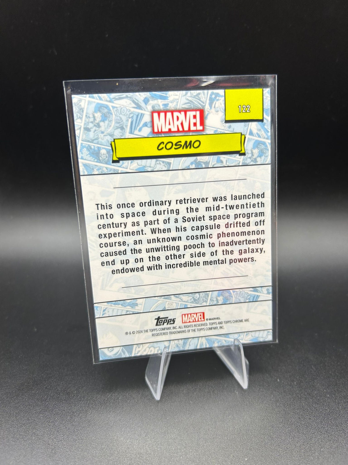 2024 Topps Chrome Marvel Cosmo Sapphire Base