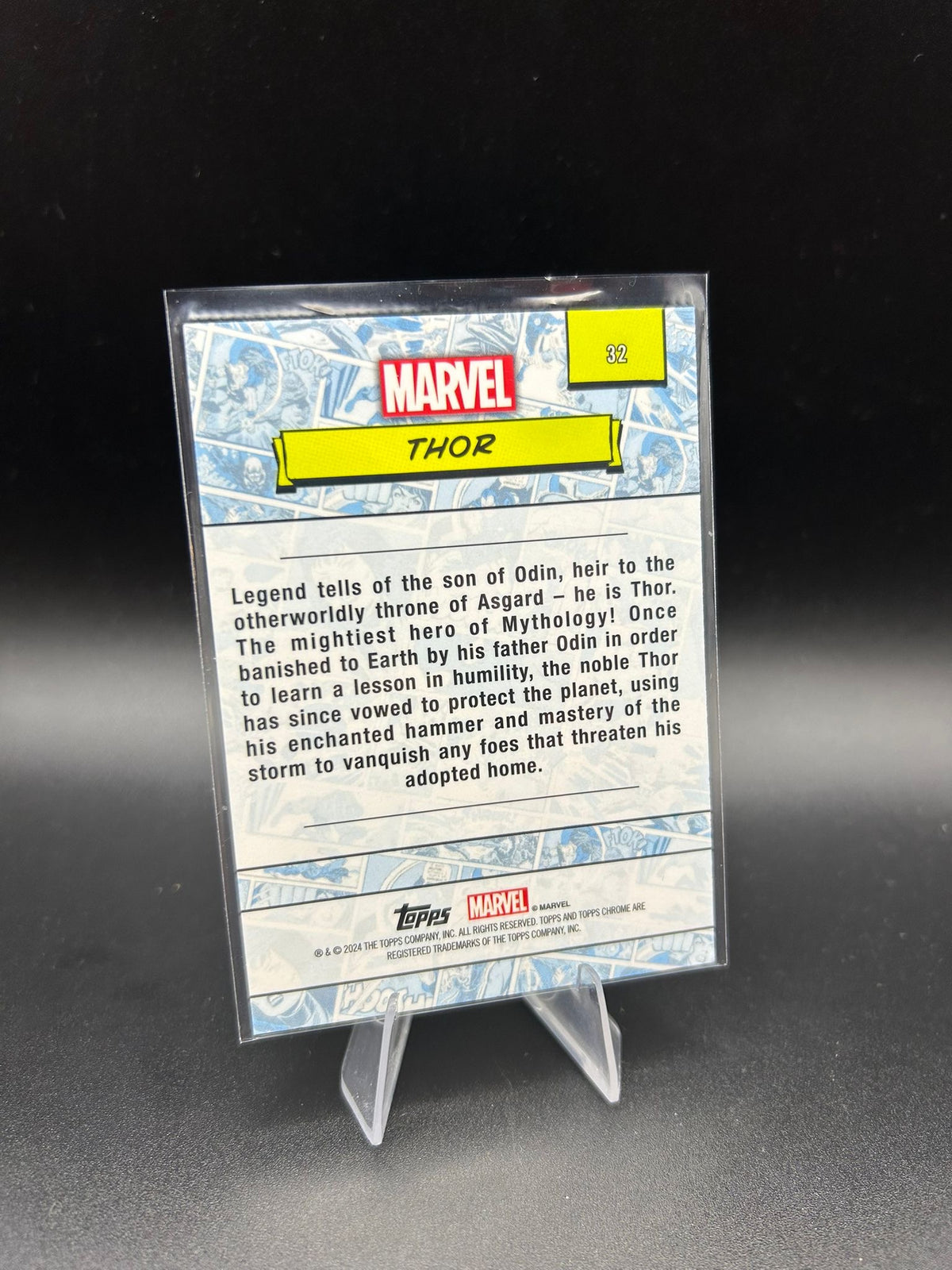 2024 Topps Chrome Marvel Thor Sapphire Base