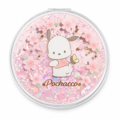 Pink Sakura Pochacco Mini Japanese Sanrio Compact Mirror