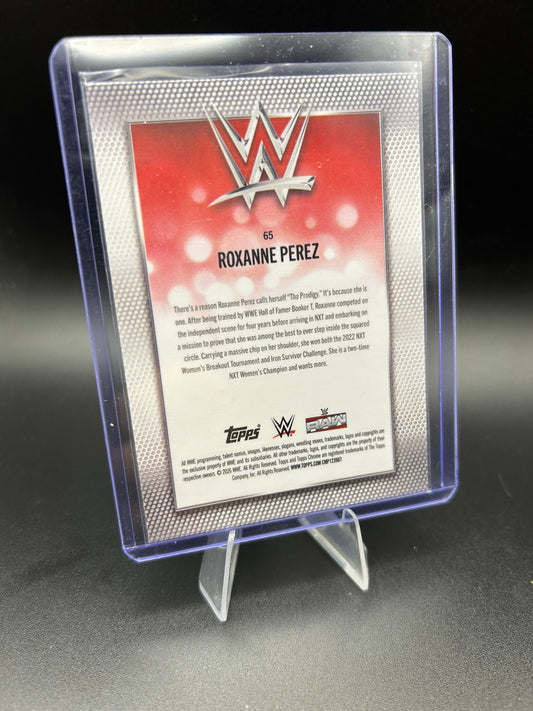 2026 WWE Topps Chrome Logofractor Roxanne Perez /99 Green