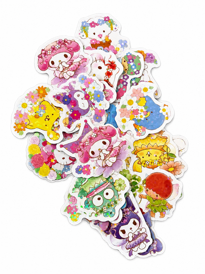 Flowers Sanrio 40pc Sticker Pack