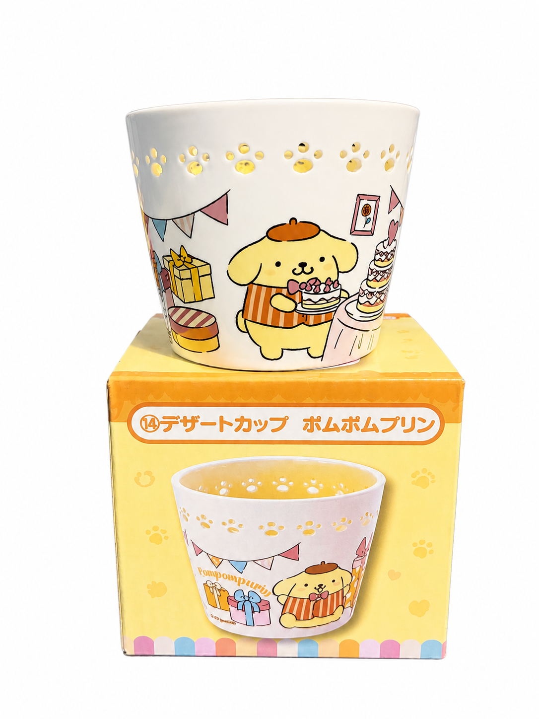 PomPomPurin Ceramic Candle/Cupcake Display Holder Japanese Sanrio