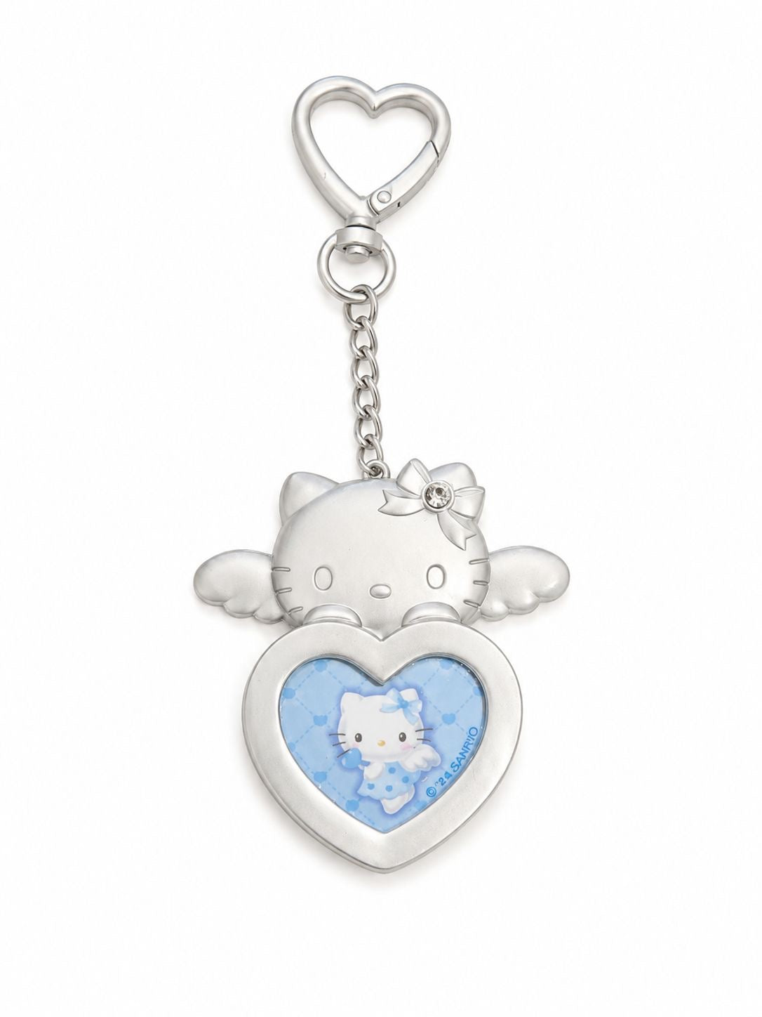 Hello Kitty Blue Angel Metal Japanese Sanrio Keychain