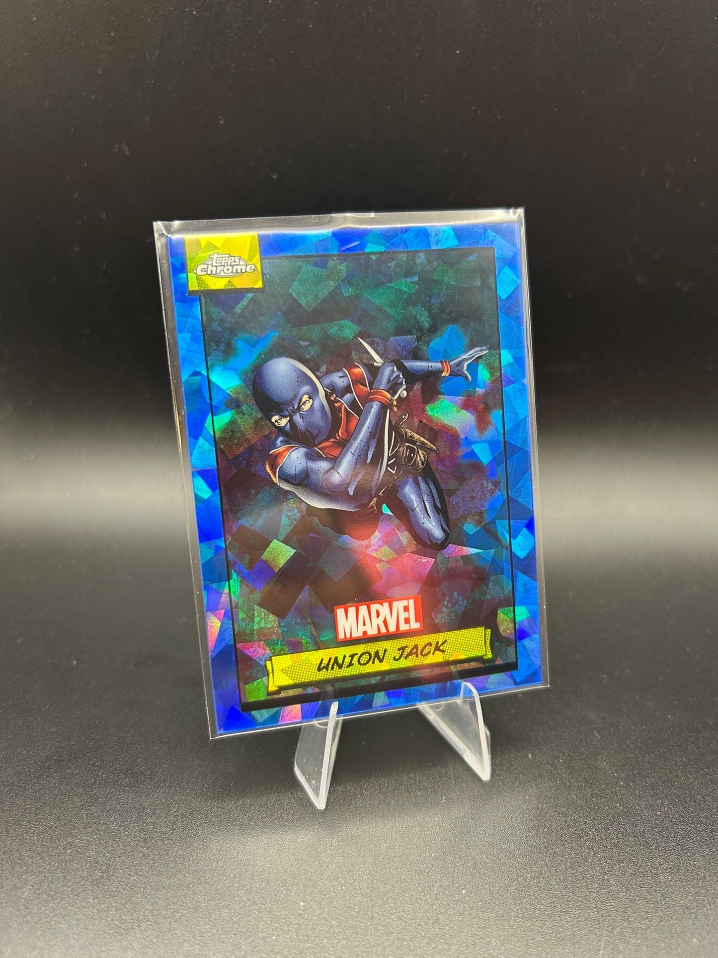 2024 Topps Chrome Marvel Union Jack Sapphire Base