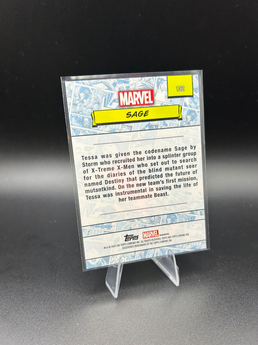 2024 Topps Chrome Marvel Sage Sapphire Base