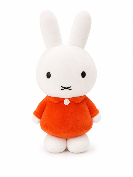 Miffy Orange Suit Bunny Japanese Medium Plush