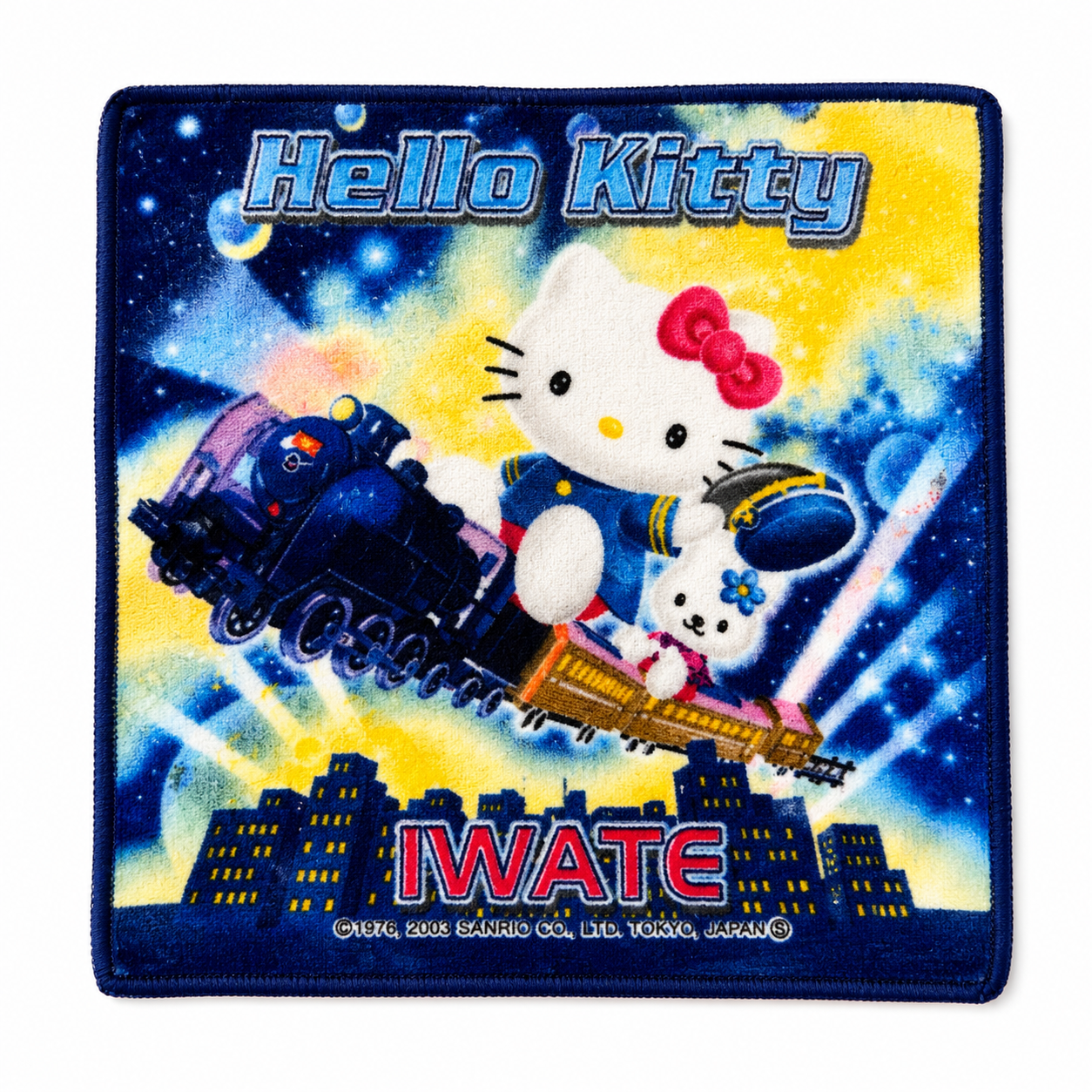 Hello Kitty Iwate Navy Japanese Sanrio Face Cloth