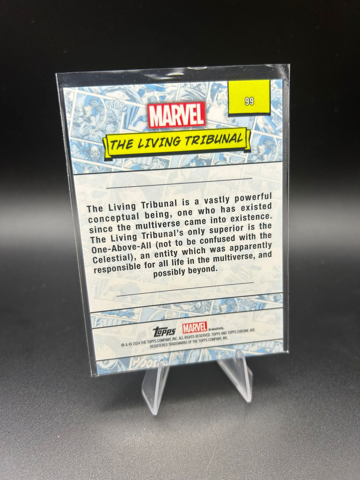 2024 Topps Chrome Marvel The Living Tribunal Sapphire Base