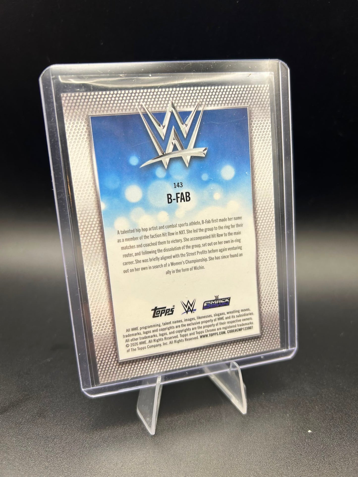 2026 WWE Topps Chrome Logofractor B-Fab /25 Orange