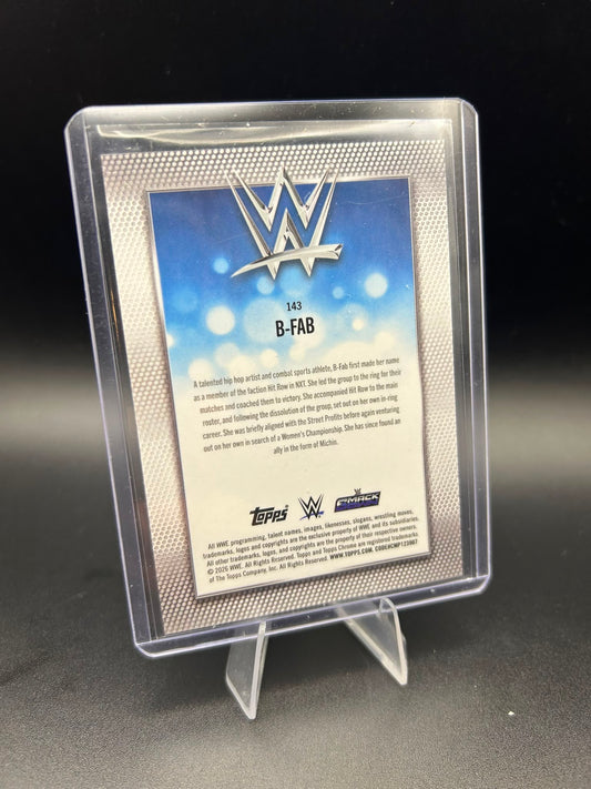 2026 WWE Topps Chrome Logofractor B-Fab /25 Orange