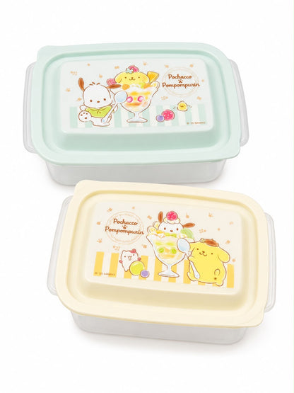 Pochacco x PomPomPurin 2pc Tupperware Japanese Sanrio Containers