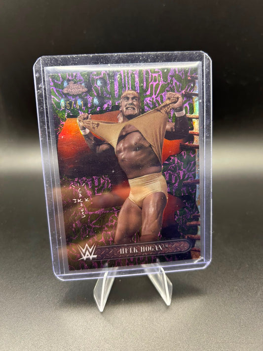 2025 Topps Chrome WWE Hulk Hogan /41 Cactus Jack Purple Wrestlemania