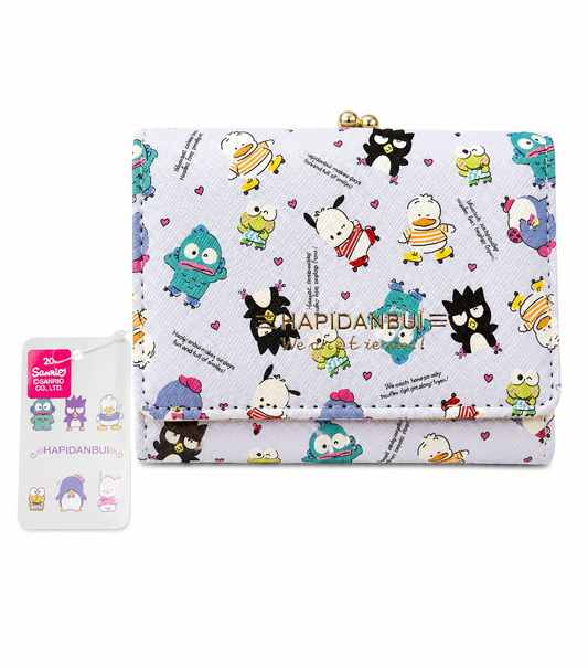 Hapidanbui Lads Grey Japanese Sanrio Clutch Coin Purse