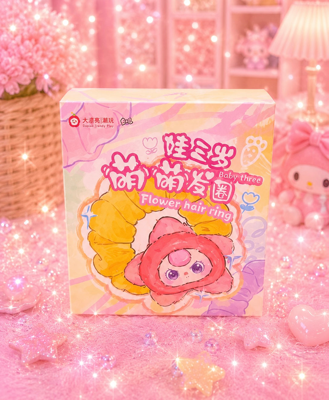 Baby Three Flower Hair Tie Blind Box