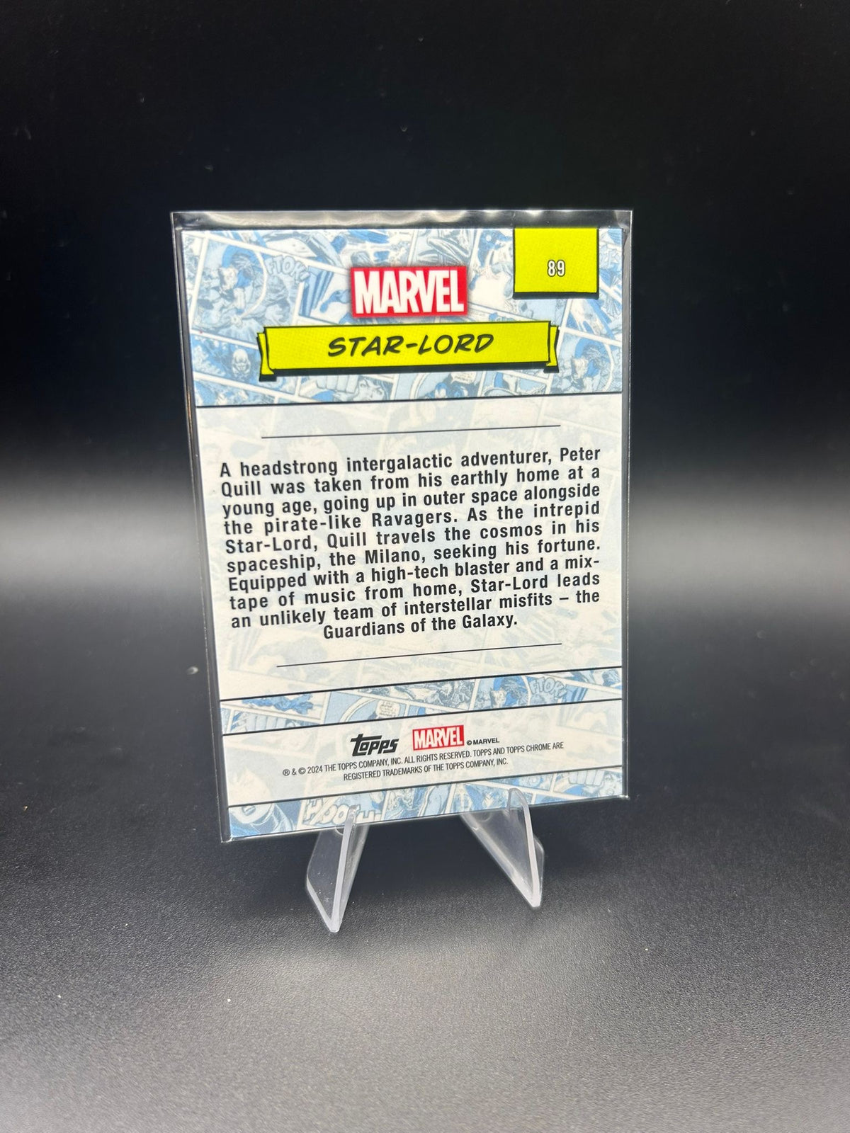 2024 Topps Chrome Marvel Star-Lord Sapphire Base