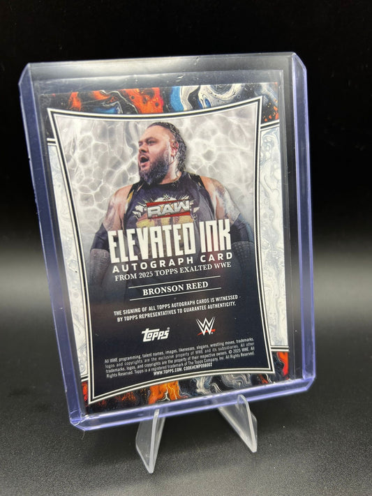 2025 WWE Topps Chrome Exalted Bronson Reed Elevated Ink