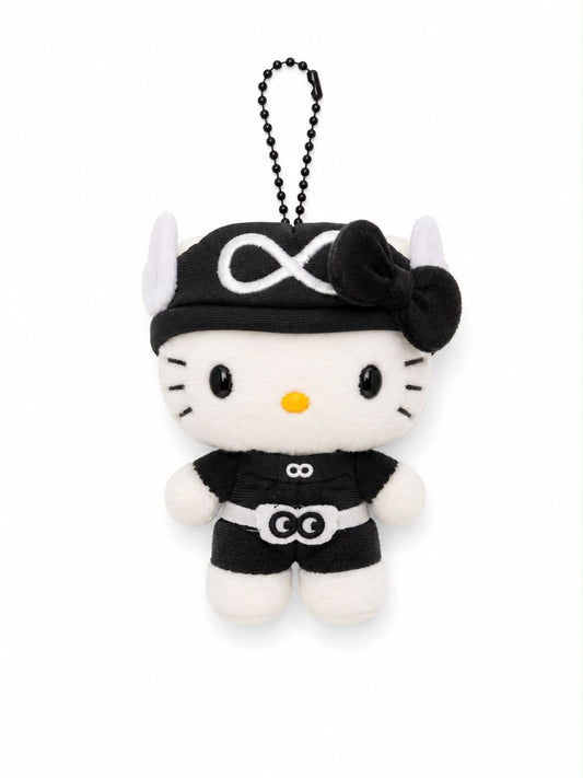 Hello Kitty Black Infinity Eight Ranger Japanese Sanrio Plush Keychain