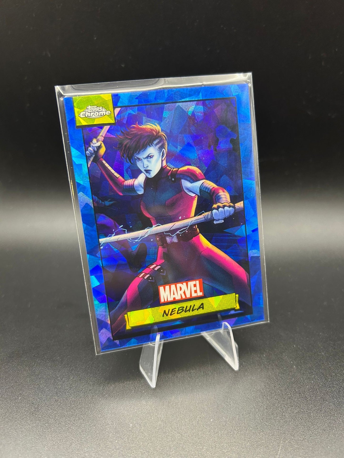 2024 Topps Chrome Marvel Nebula Sapphire Base