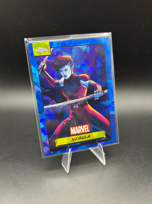 2024 Topps Chrome Marvel Nebula Sapphire Base