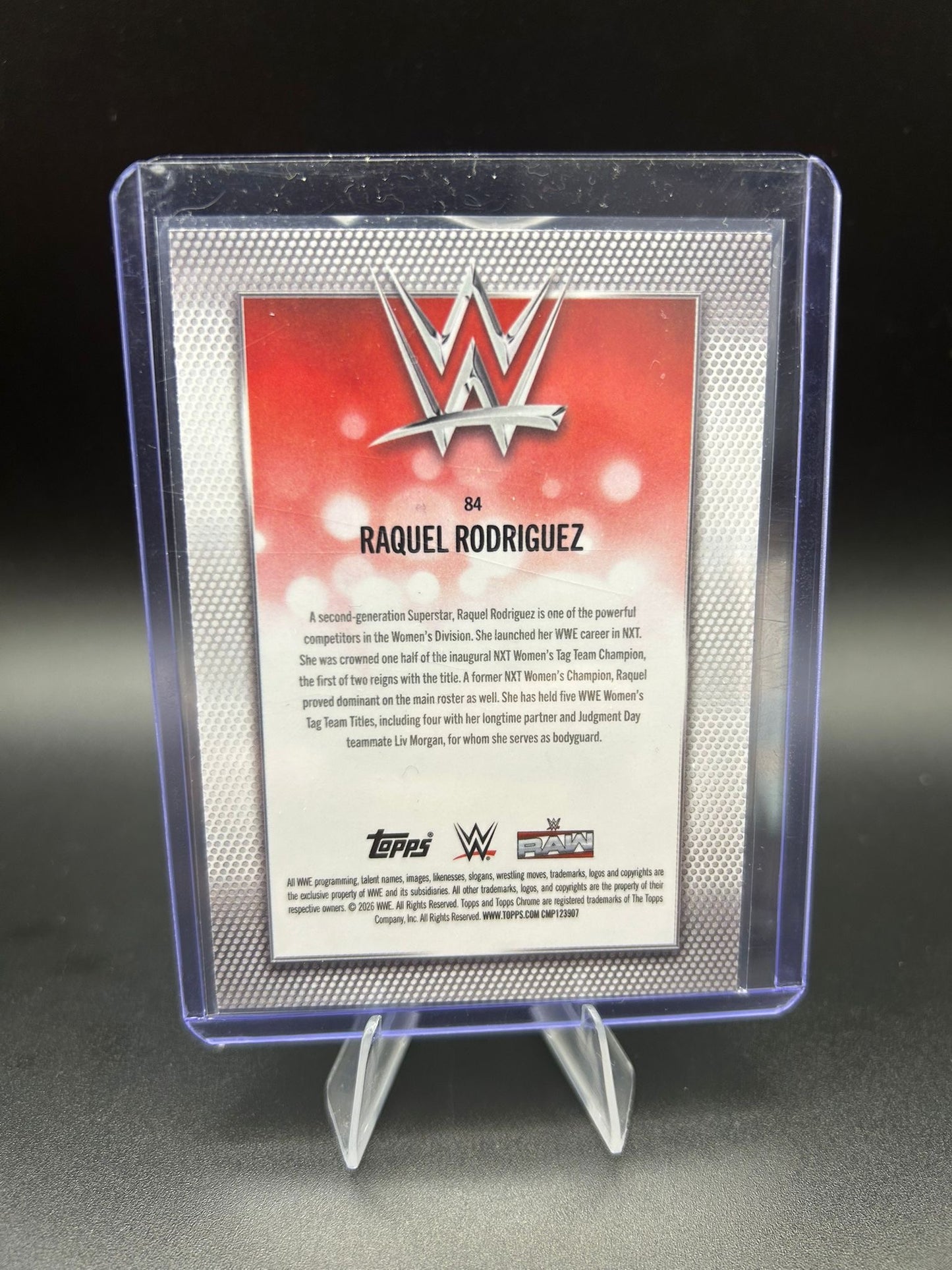 2026 WWE Topps Chrome Raquel Rodriguez /150 Blue Wave