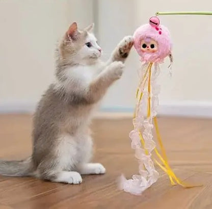 Baby Three Cat Teasing Stick Blind Box