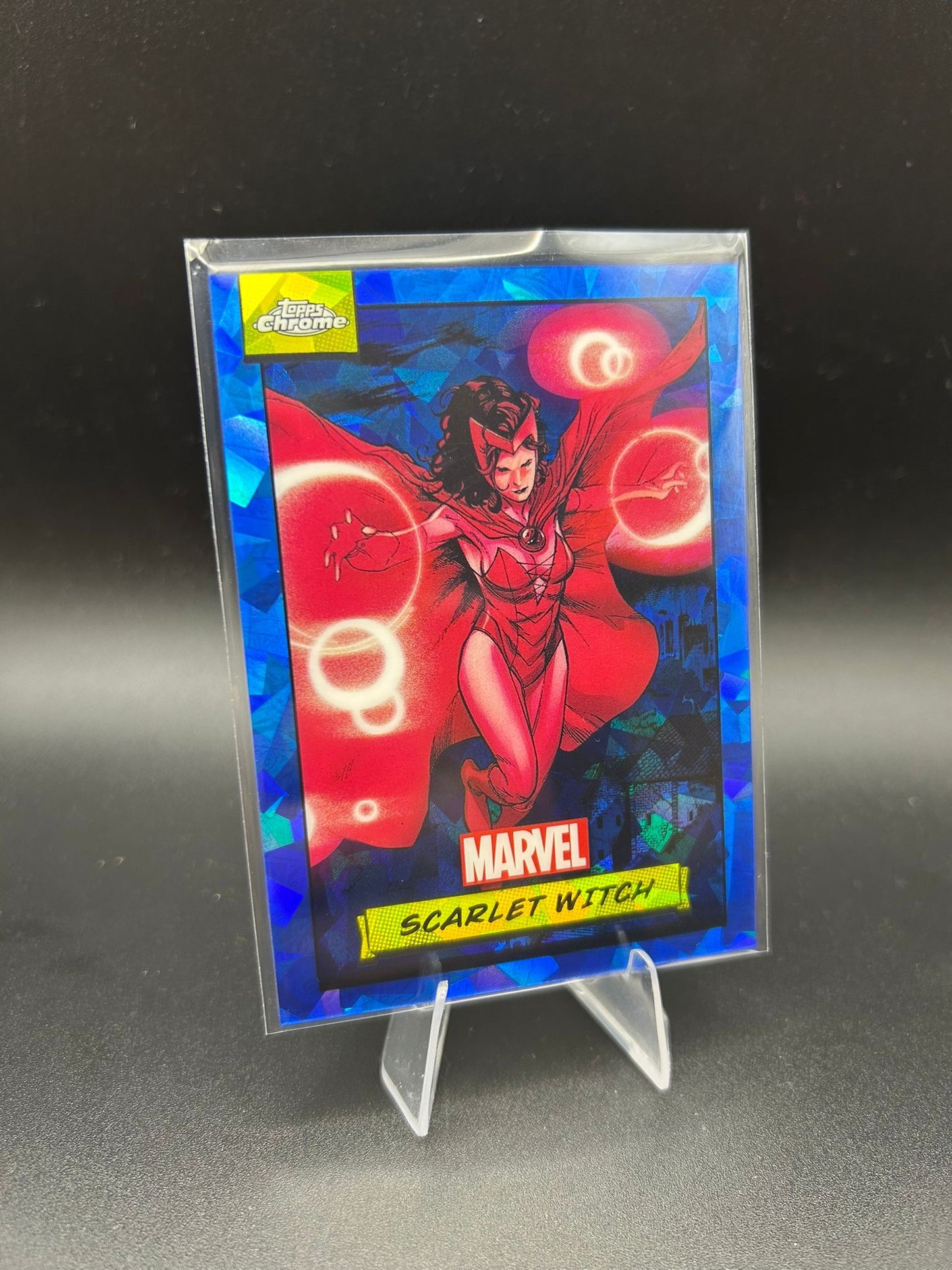 2024 Topps Chrome Marvel Scarlet Witch Sapphire Base