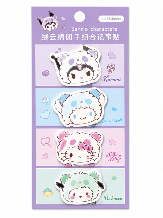 Fluffy Onesies Mini Post-It  Sanrio Sticky Notes