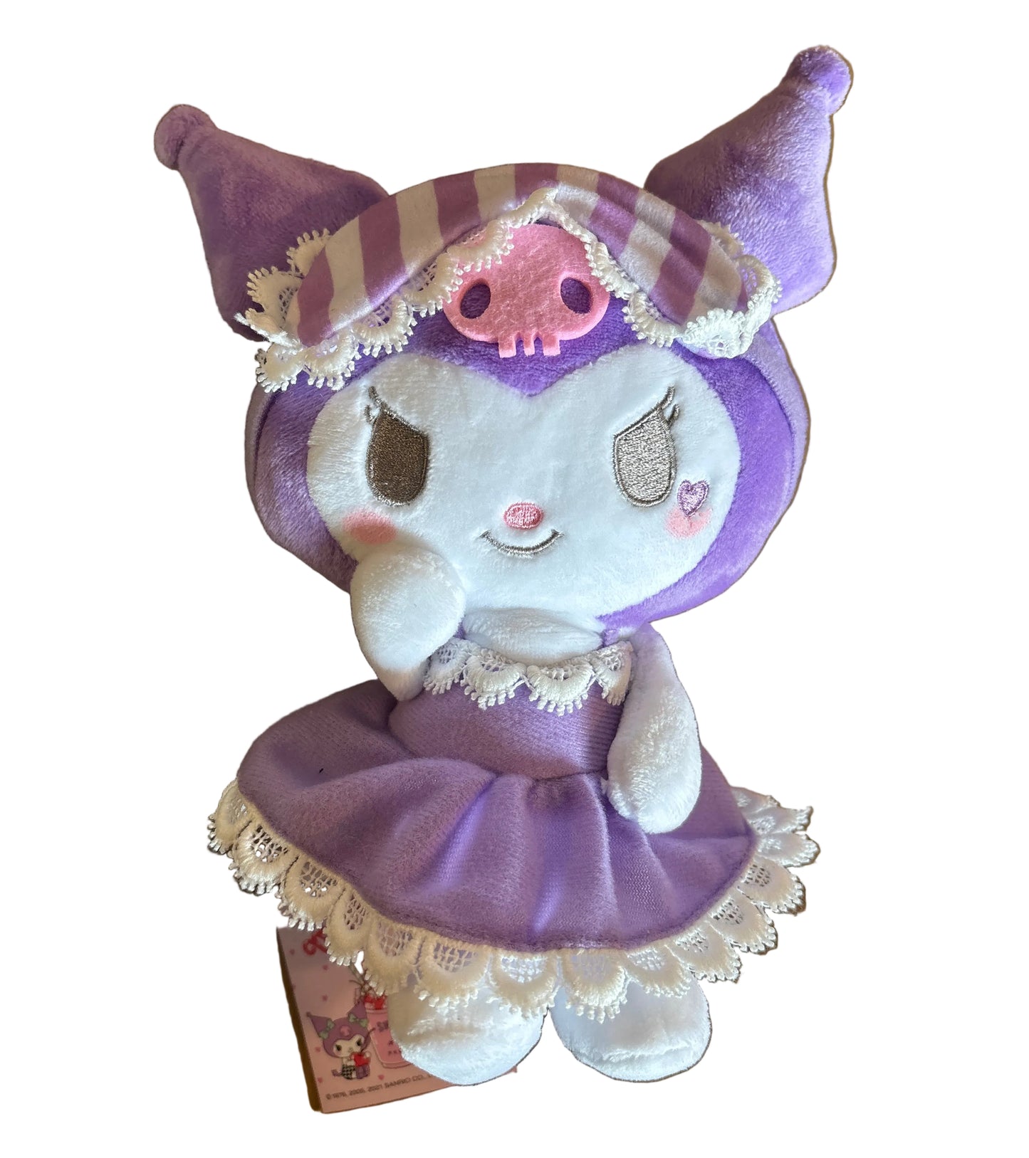 Kuromi Purple Sleep Dress Japanese Sanrio Mini Plush