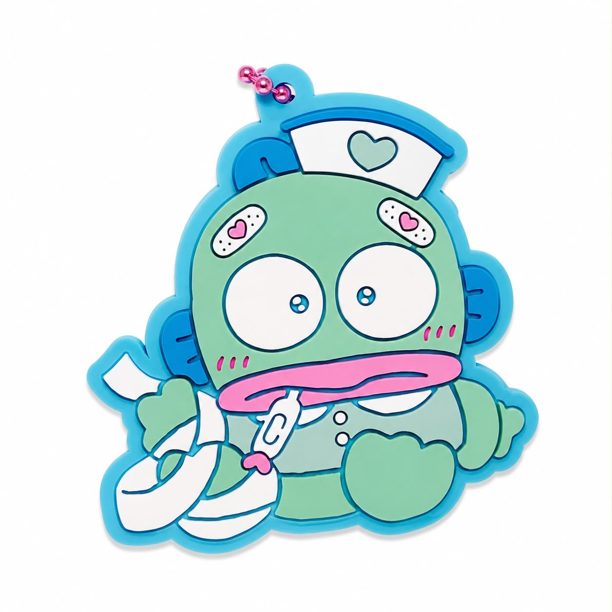 Hangyodon Nurse Silicone Mini Japanese Sanrio Keychain